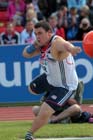 Zane Duquemin (GB)in the shot put at the European Athletics Team Championships.